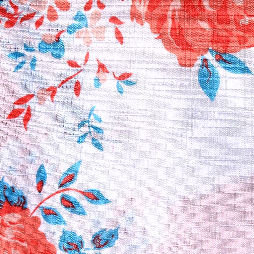 La Rosa Collection Vibrant Floral Curtain Panels 84" Pole Top - Picture 6 of 11